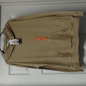 Seven7 mixed media hoodie sweater jacket size M color safari